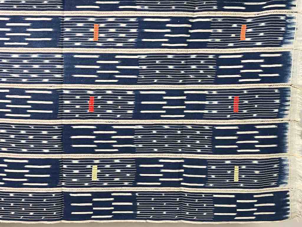 Vintage Baule African Cloth Textile "Wrapper" | 53" x 41"