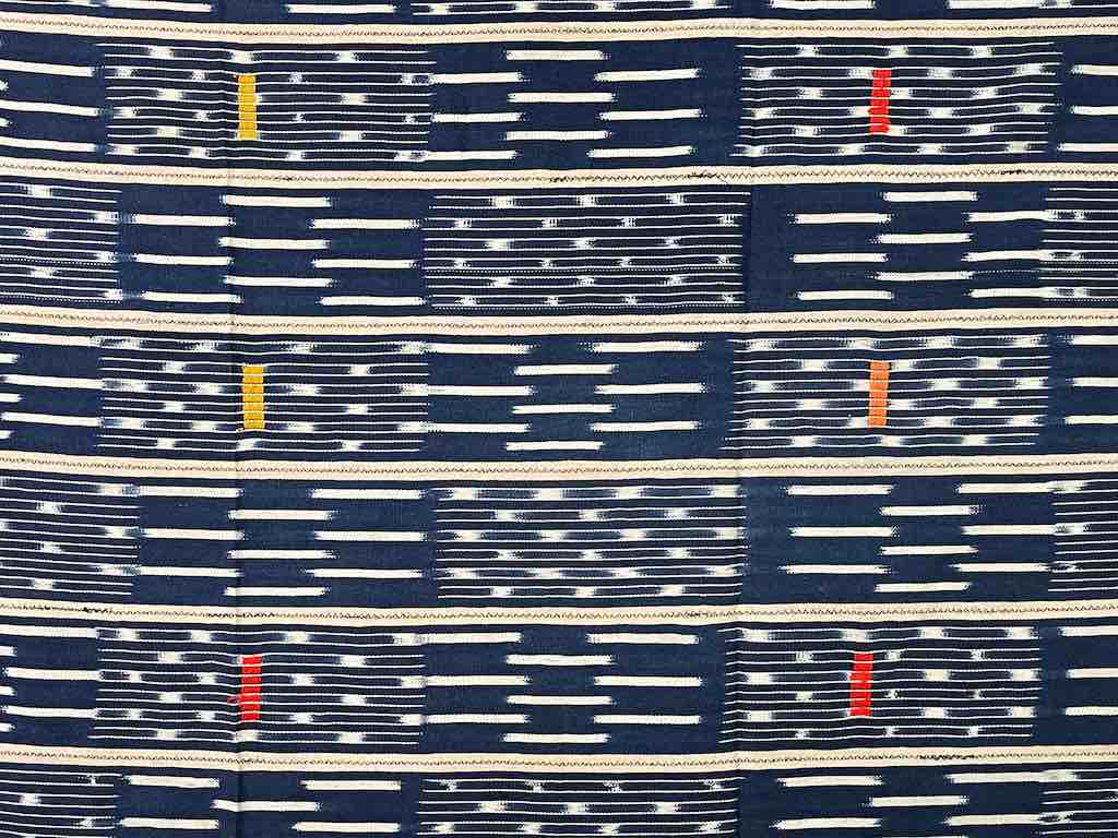 Vintage Baule African Cloth Textile "Wrapper" | 53" x 41"