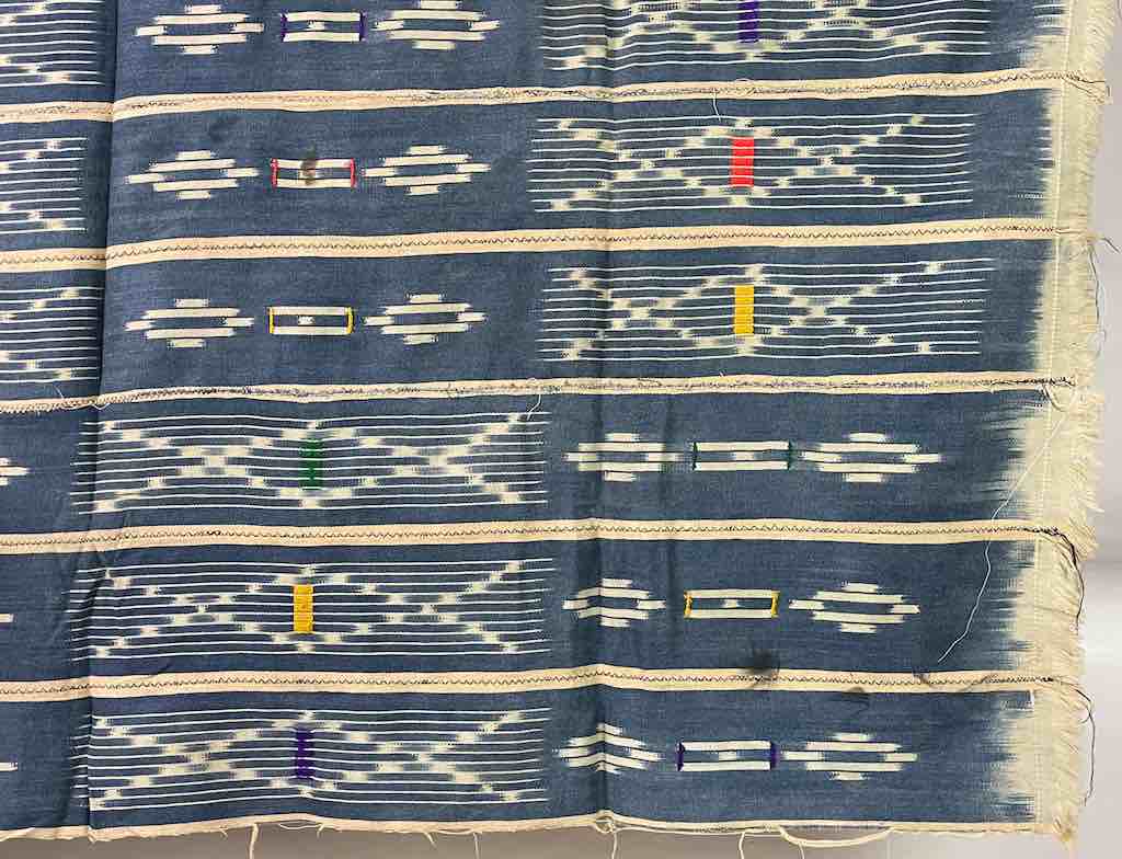 Vintage Baule African Cloth Textile "Wrapper" | 57 x 39"