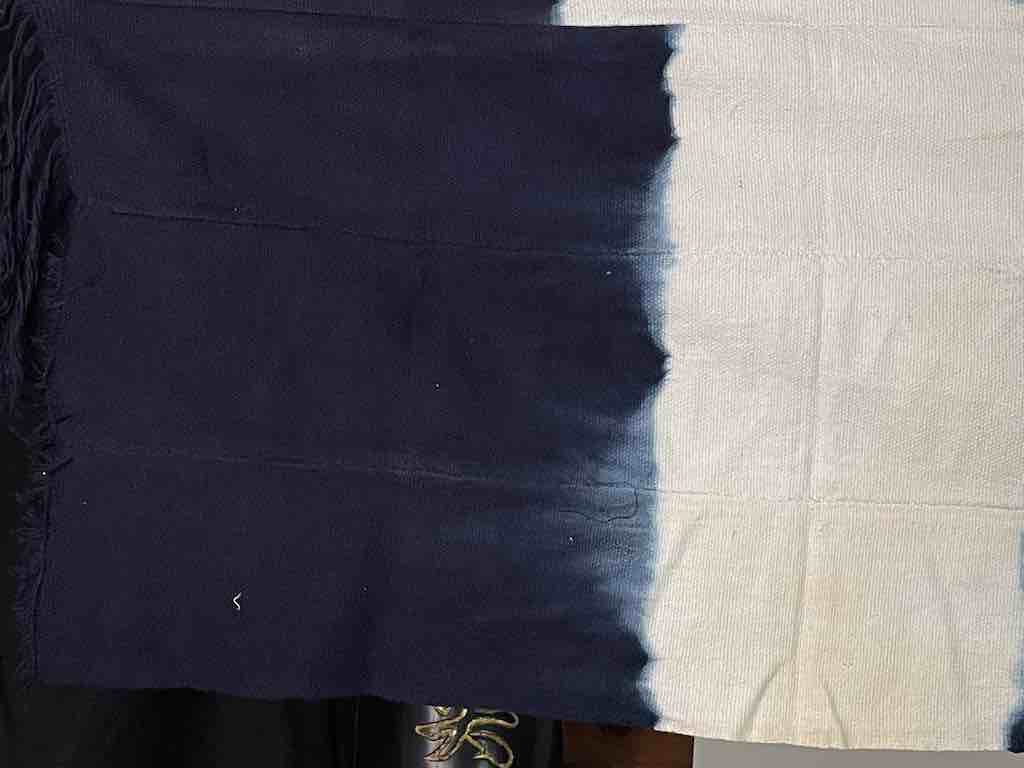 Tiv Indigo Textile Scarf Shawl Table Runner