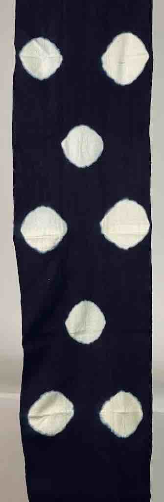Tiv Indigo Textile Scarf Shawl Table Runner - Stones Design