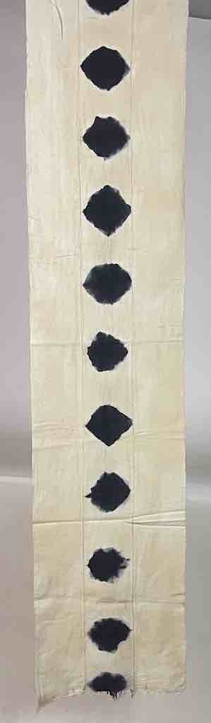 Tiv Indigo Textile Scarf Shawl Table Runner - Stones Design