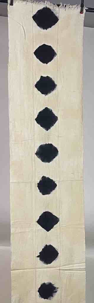 Tiv Indigo Textile Scarf Shawl Table Runner - Stones Design
