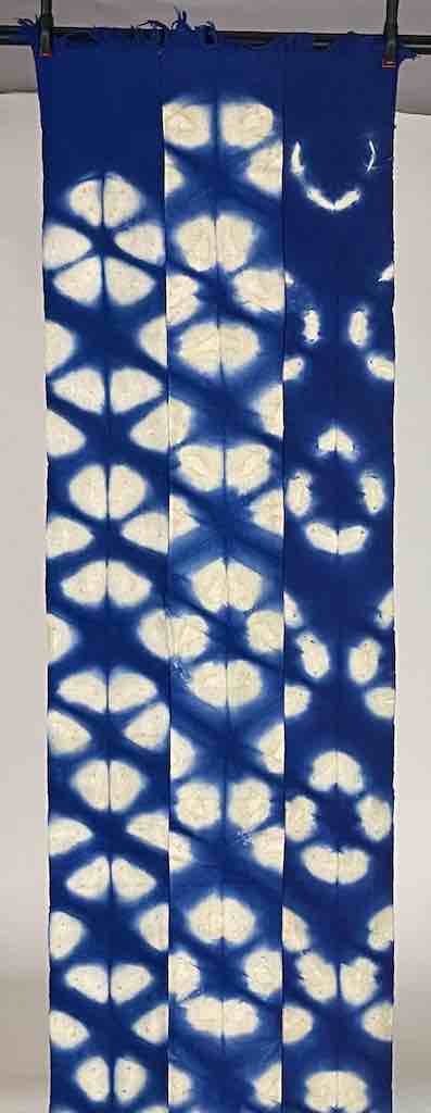 Tiv Indigo Textile Scarf Shawl Table Runner - Lions' Paw Design