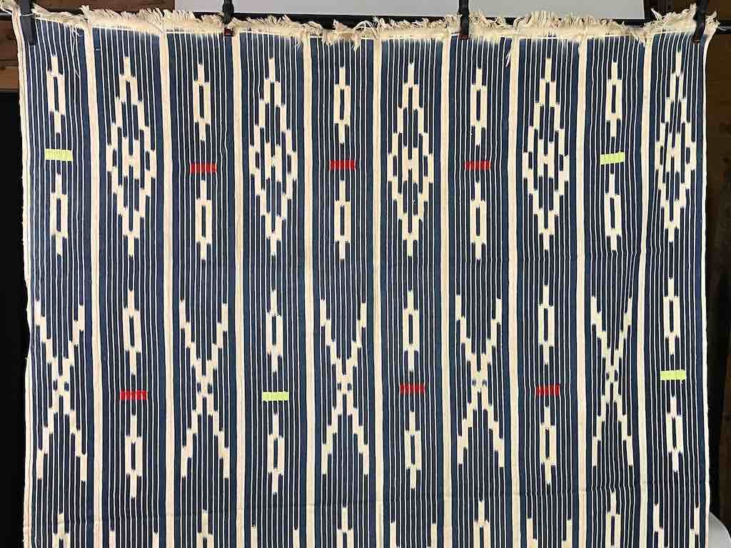 Vintage Baule African Cloth Textile "Wrapper" | 56" x 41"