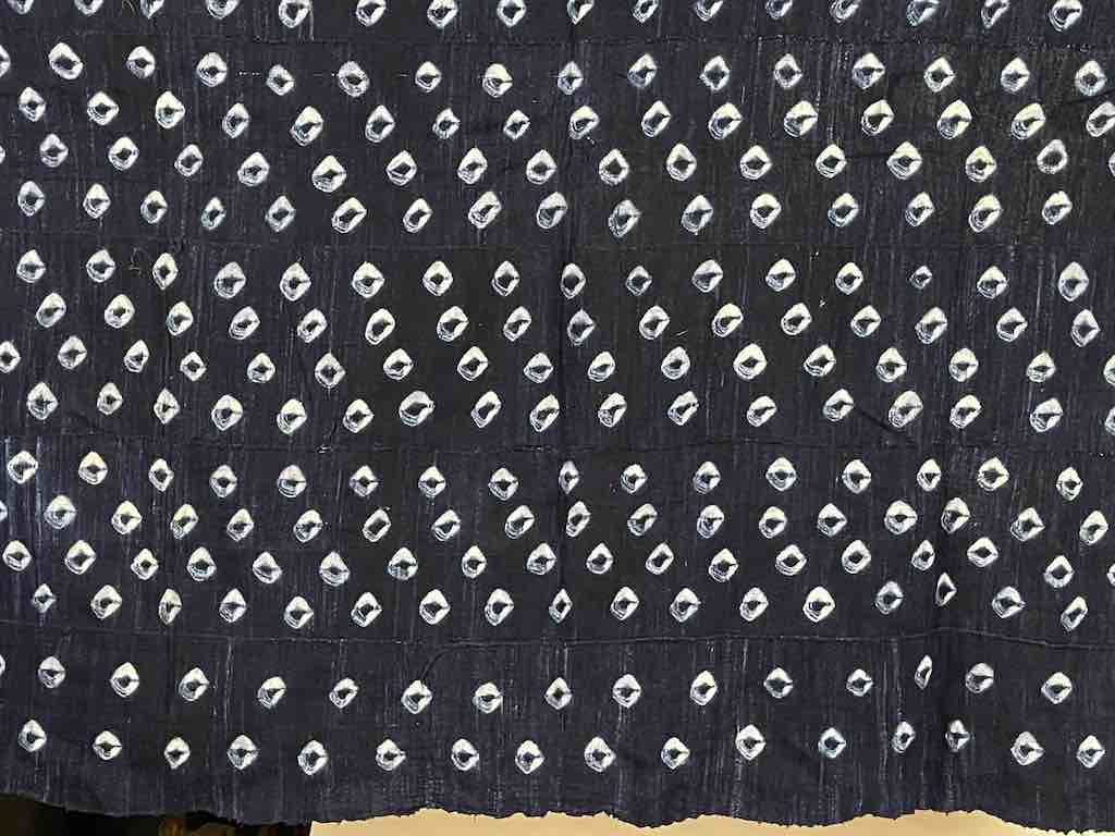 Vintage Fulani Indigo Textile "Wrapper" from Mali | 52 x 47"