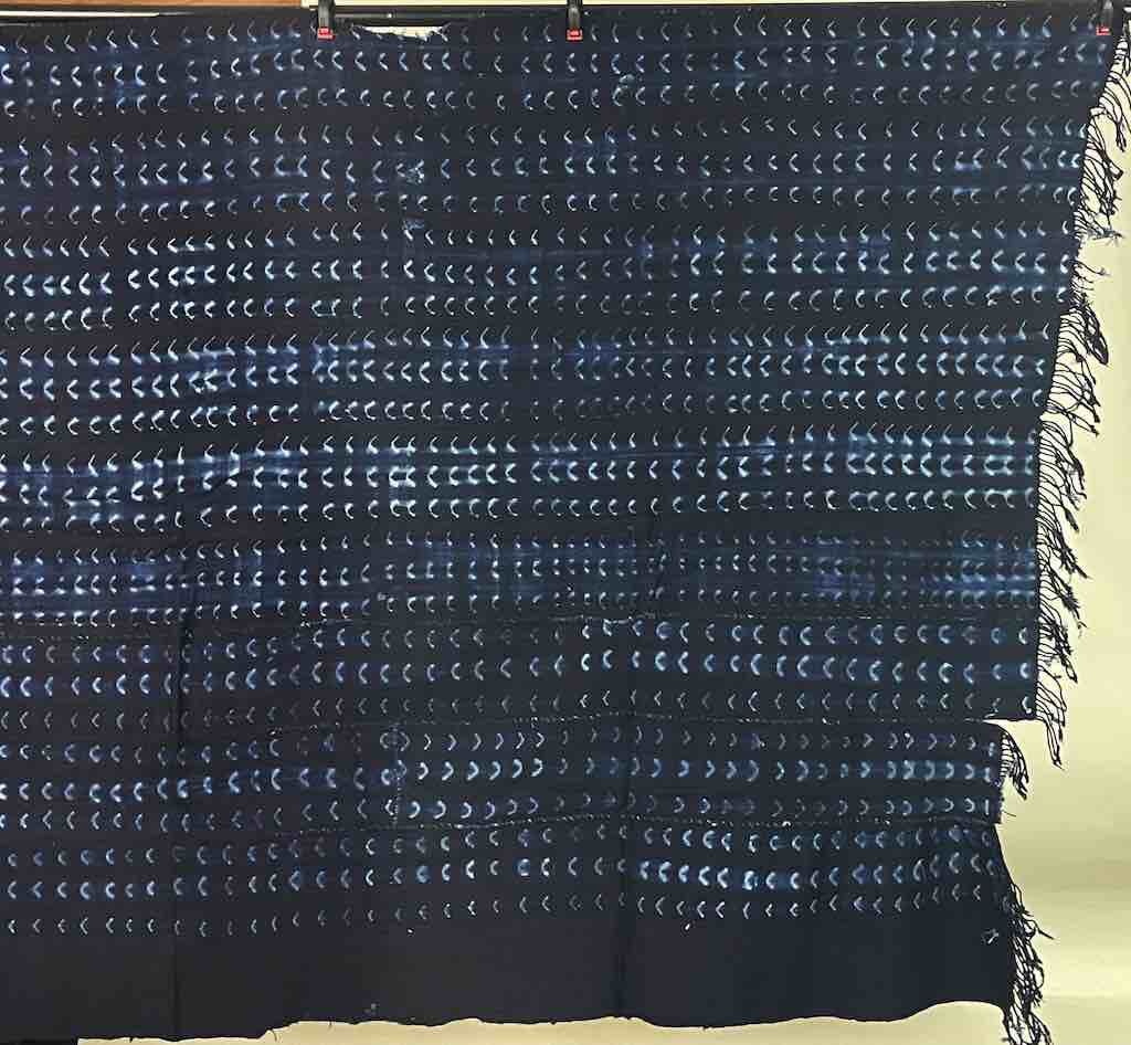 Vintage Fulani Indigo Textile "Wrapper" from Mali | 70 x 40"