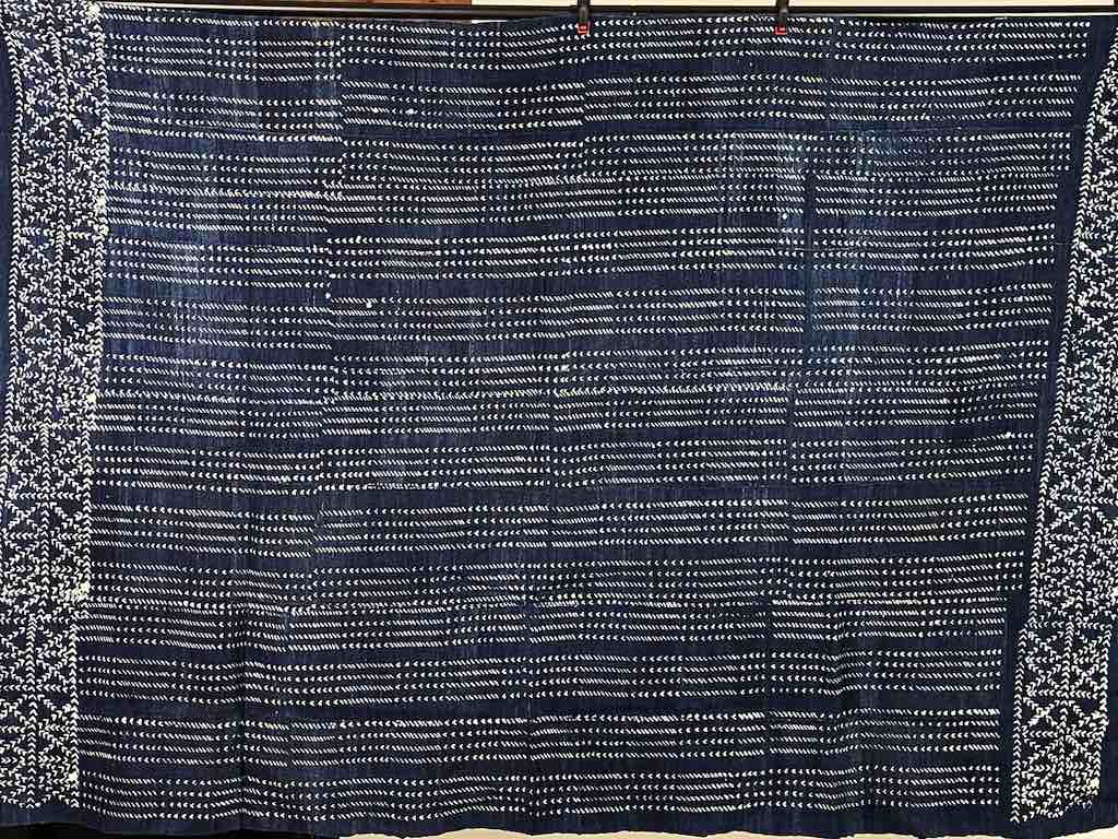 Vintage Fulani Indigo Textile "Wrapper" from Mali | 59 x 40"