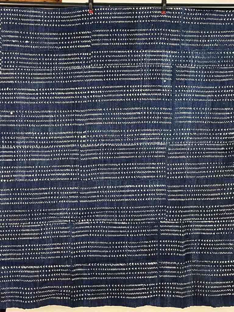 Vintage Fulani Indigo Textile "Wrapper" from Mali | 59 x 40"
