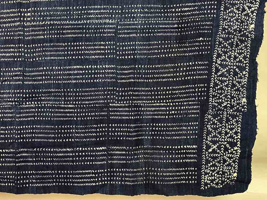 Vintage Fulani Indigo Textile "Wrapper" from Mali | 59 x 40"