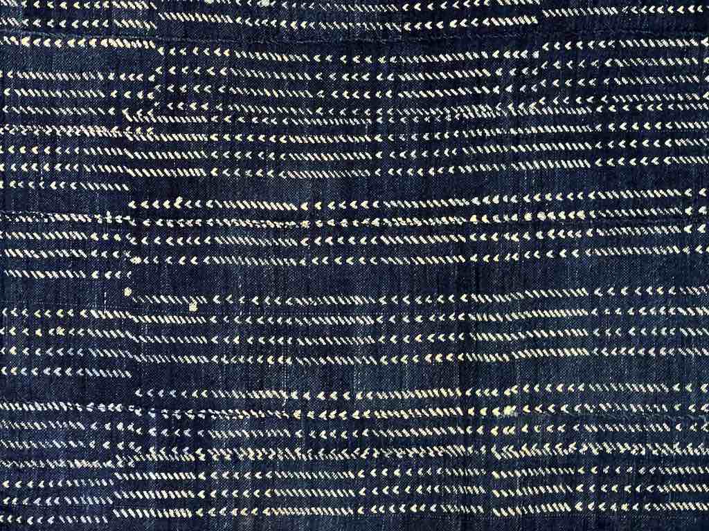Vintage Fulani Indigo Textile "Wrapper" from Mali | 59 x 40"