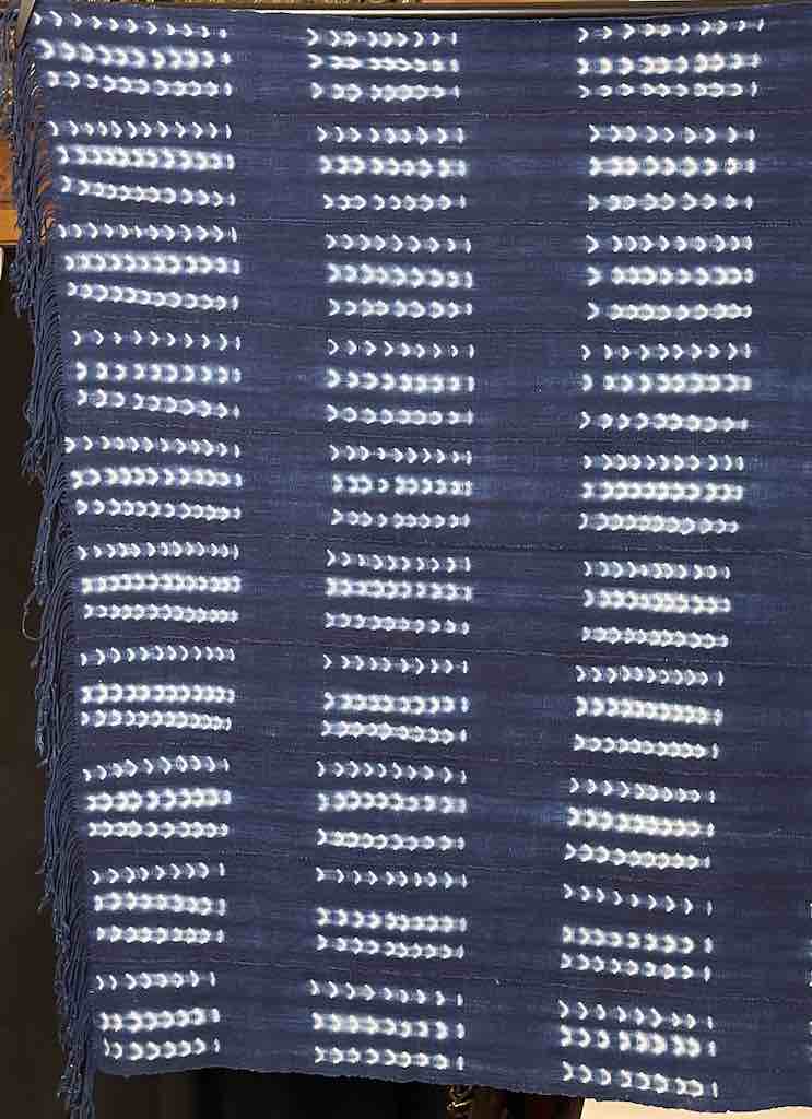 Finest Quality Vintage Mossi Indigo Textile "Wrapper" | 65 x 44"