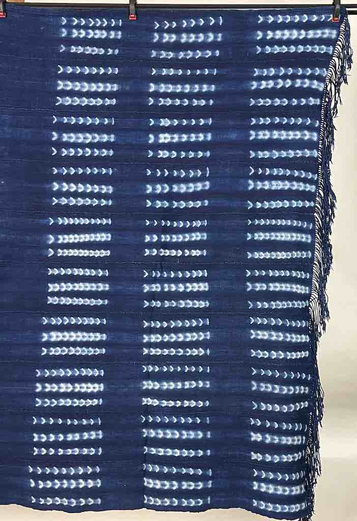 Finest Quality Vintage Mossi Indigo Textile "Wrapper" | 65 x 44"