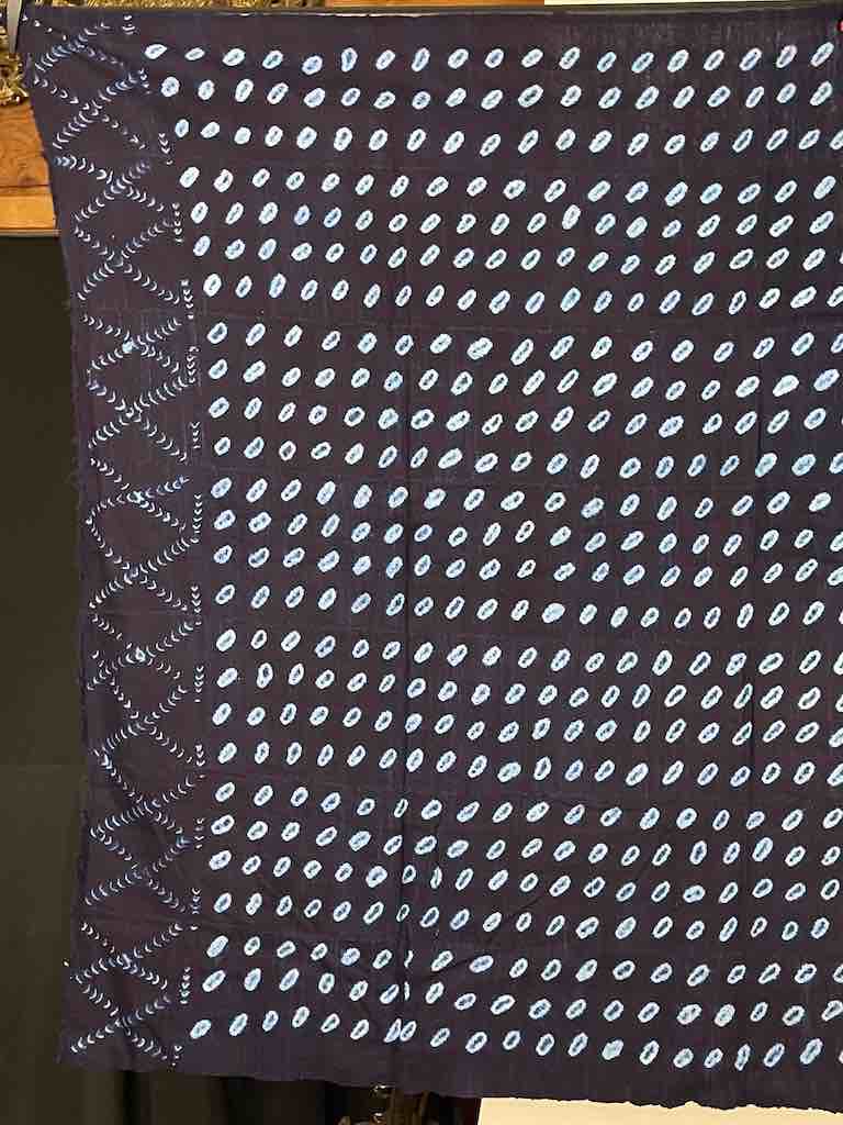 Vintage Fulani Indigo Textile "Wrapper" from Mali | 56 x 45"