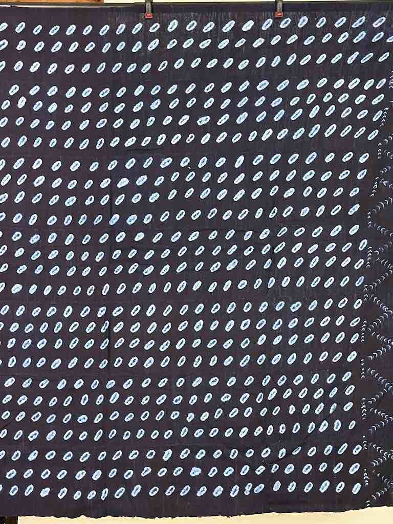 Vintage Fulani Indigo Textile "Wrapper" from Mali | 56 x 45"
