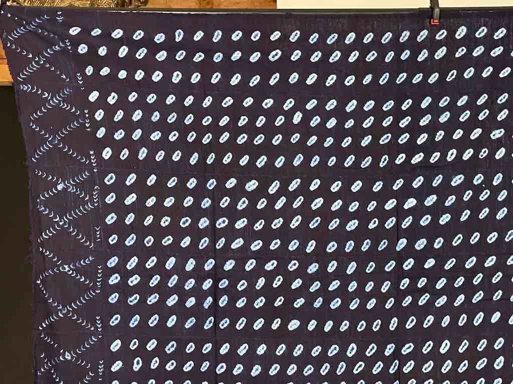 Vintage Fulani Indigo Textile "Wrapper" from Mali | 56 x 45"