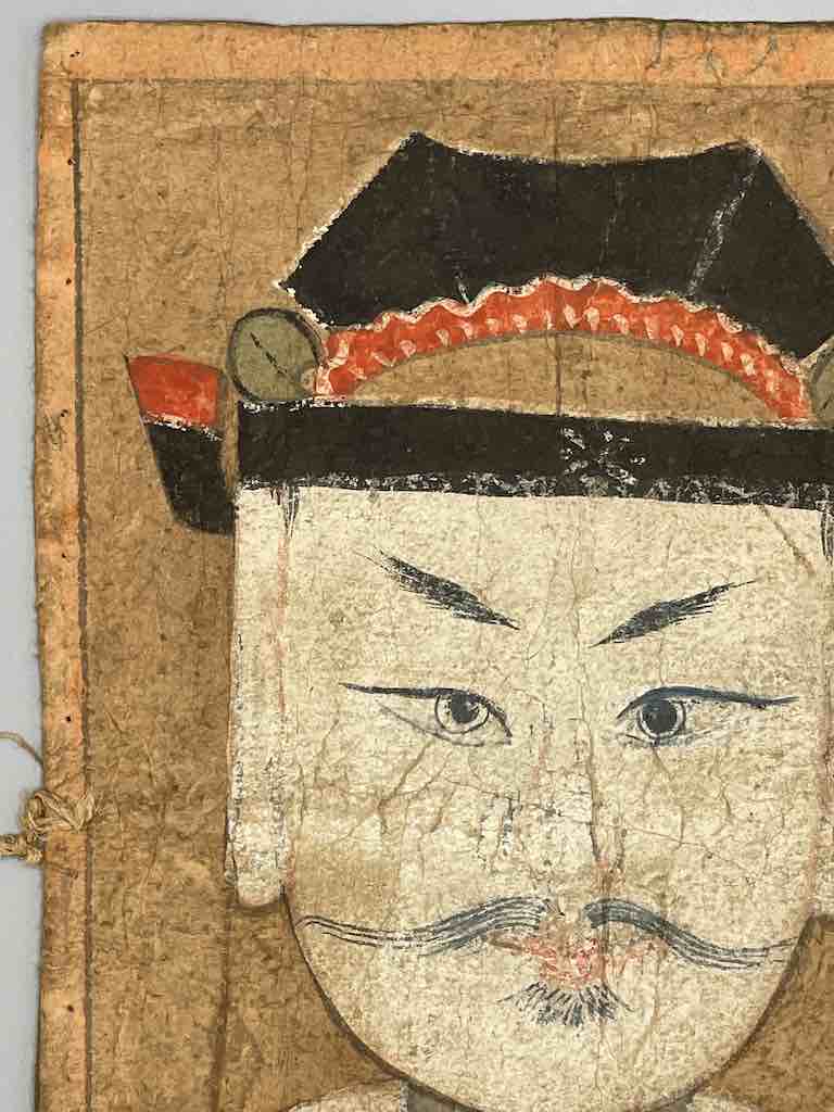 Vintage Dao Tsien Tao rice paper priest mask - Viet Nam