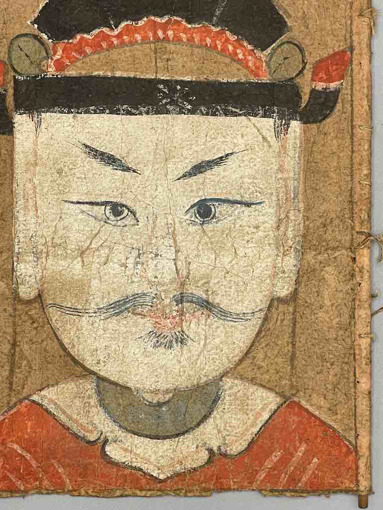 Vintage Dao Tsien Tao rice paper priest mask - Viet Nam