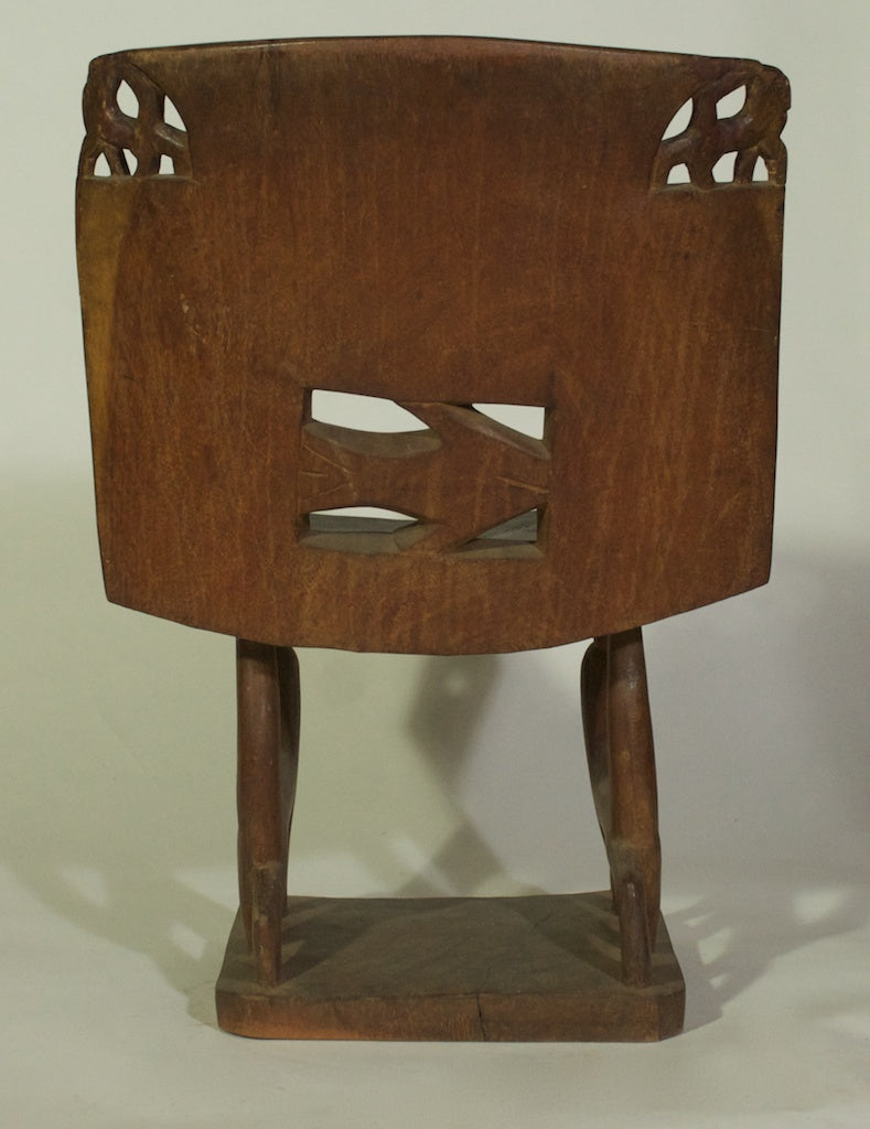 Lion & fish motif chair – vintage