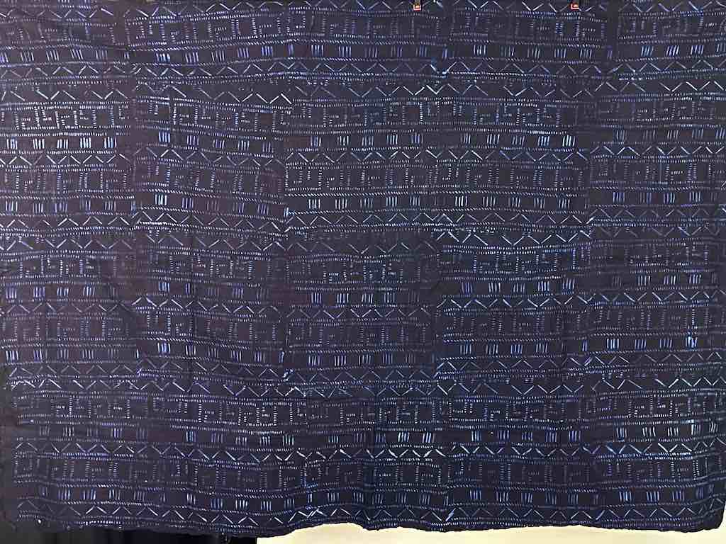 Vintage Fulani Indigo Textile "Wrapper" from Mali | 58 x 41"