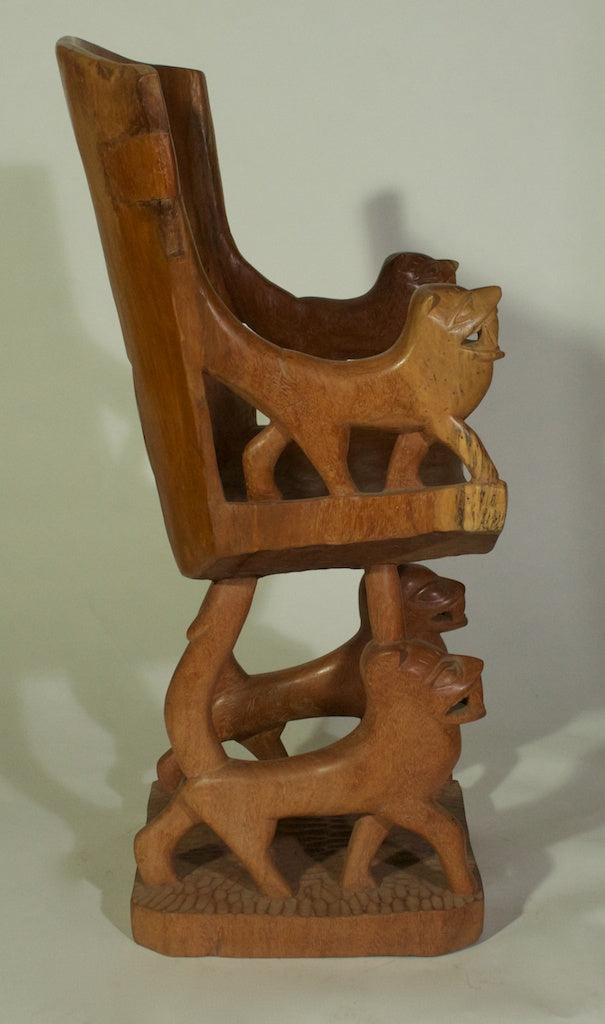 Lion & fish motif chair
