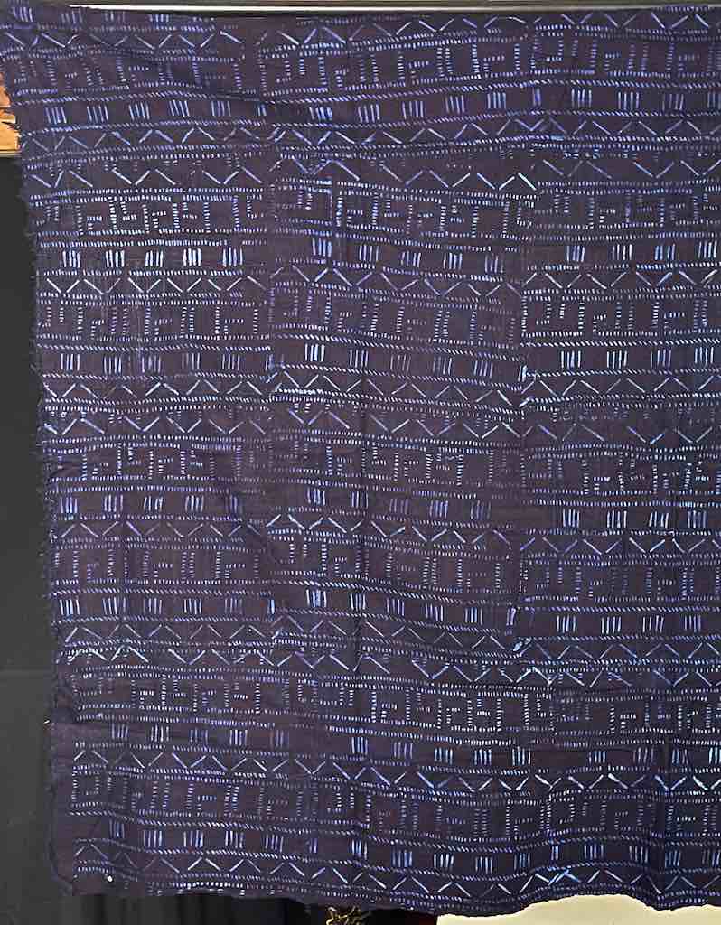 Vintage Fulani Indigo Textile "Wrapper" from Mali | 58 x 41"