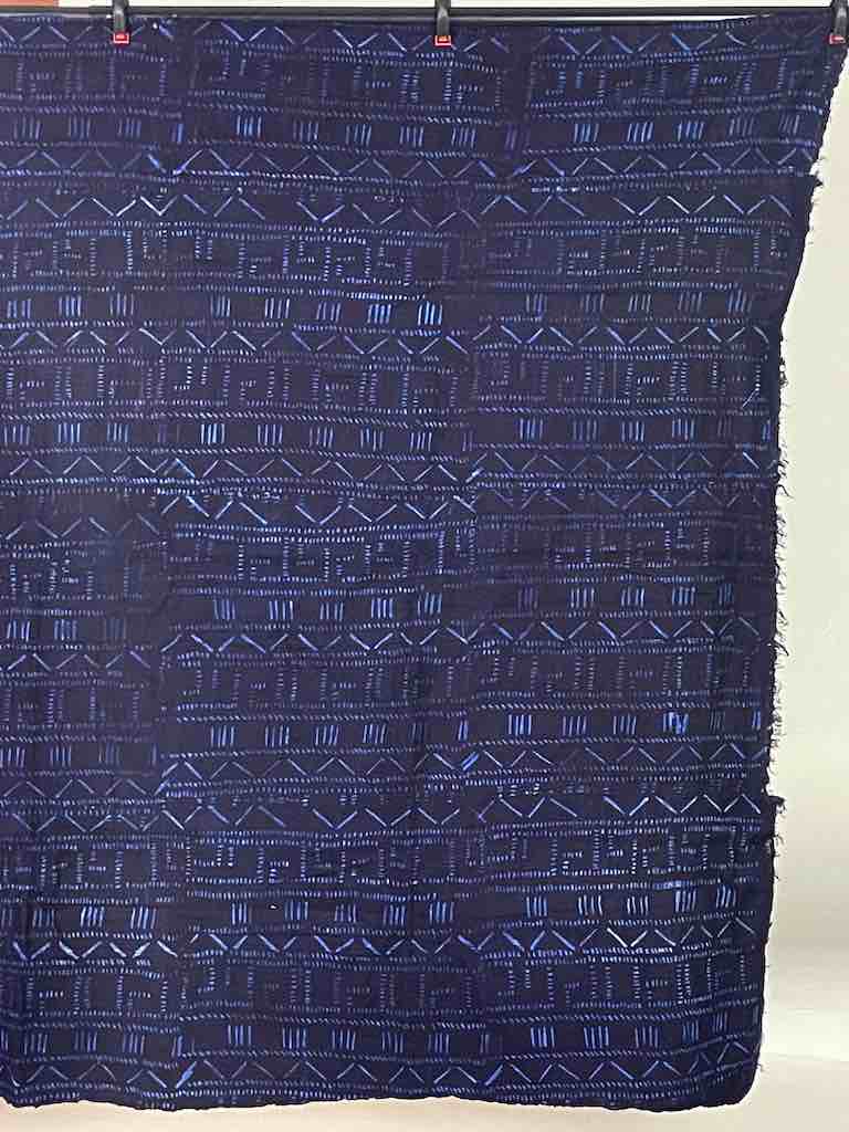 Vintage Fulani Indigo Textile "Wrapper" from Mali | 58 x 41"