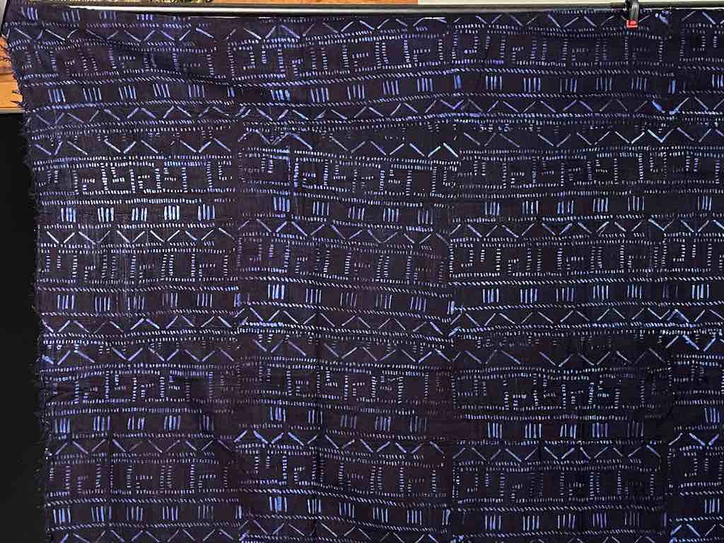 Vintage Fulani Indigo Textile "Wrapper" from Mali | 58 x 41"