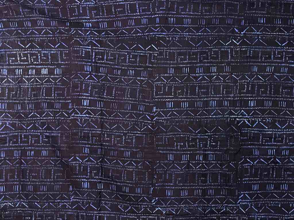 Vintage Fulani Indigo Textile "Wrapper" from Mali | 58 x 41"