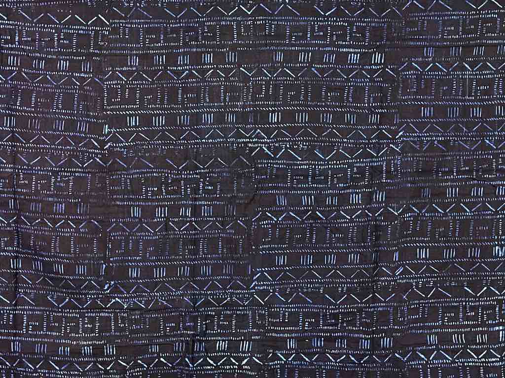 Vintage Fulani Indigo Textile "Wrapper" from Mali | 58 x 41"