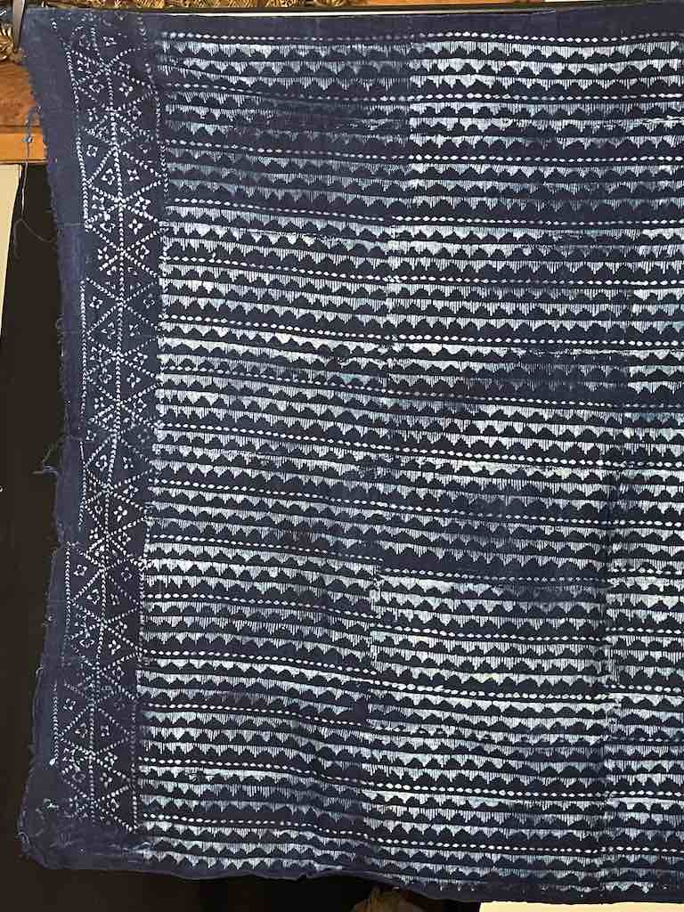 Vintage Fulani Indigo Textile "Wrapper" from Mali | 57 x 46"