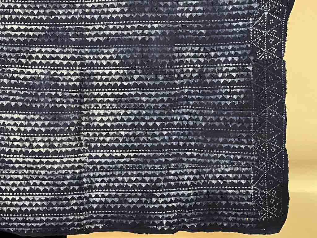 Vintage Fulani Indigo Textile "Wrapper" from Mali | 57 x 46"