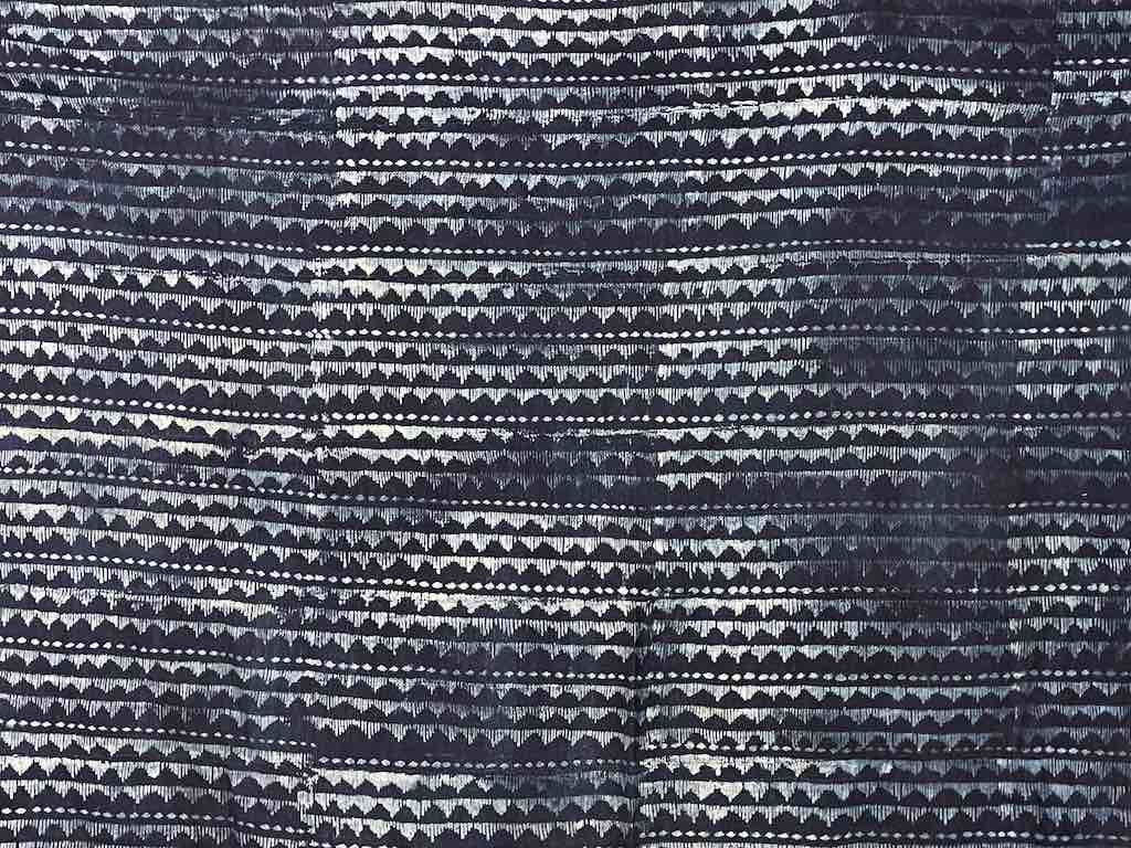 Vintage Fulani Indigo Textile "Wrapper" from Mali | 57 x 46"