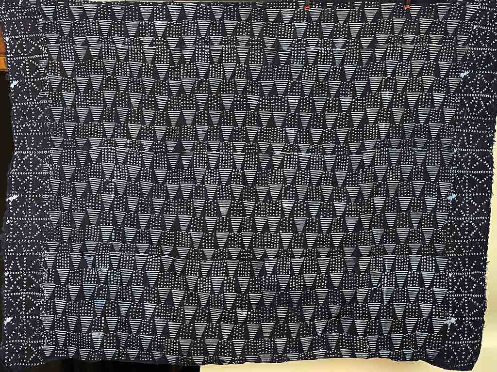 Vintage Fulani Indigo Textile "Wrapper" from Mali | 54 x 41"