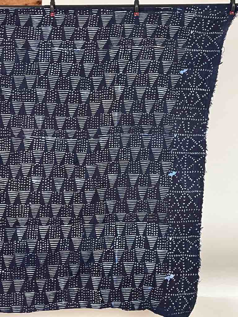 Vintage Fulani Indigo Textile "Wrapper" from Mali | 54 x 41"