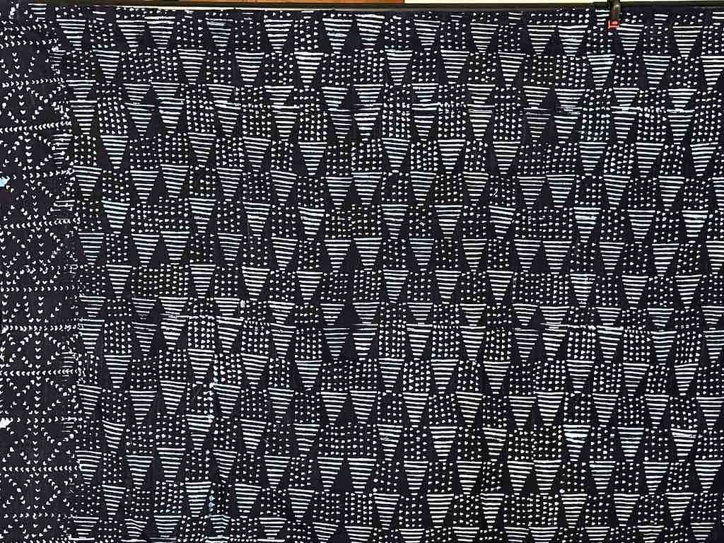 Vintage Fulani Indigo Textile "Wrapper" from Mali | 54 x 41"
