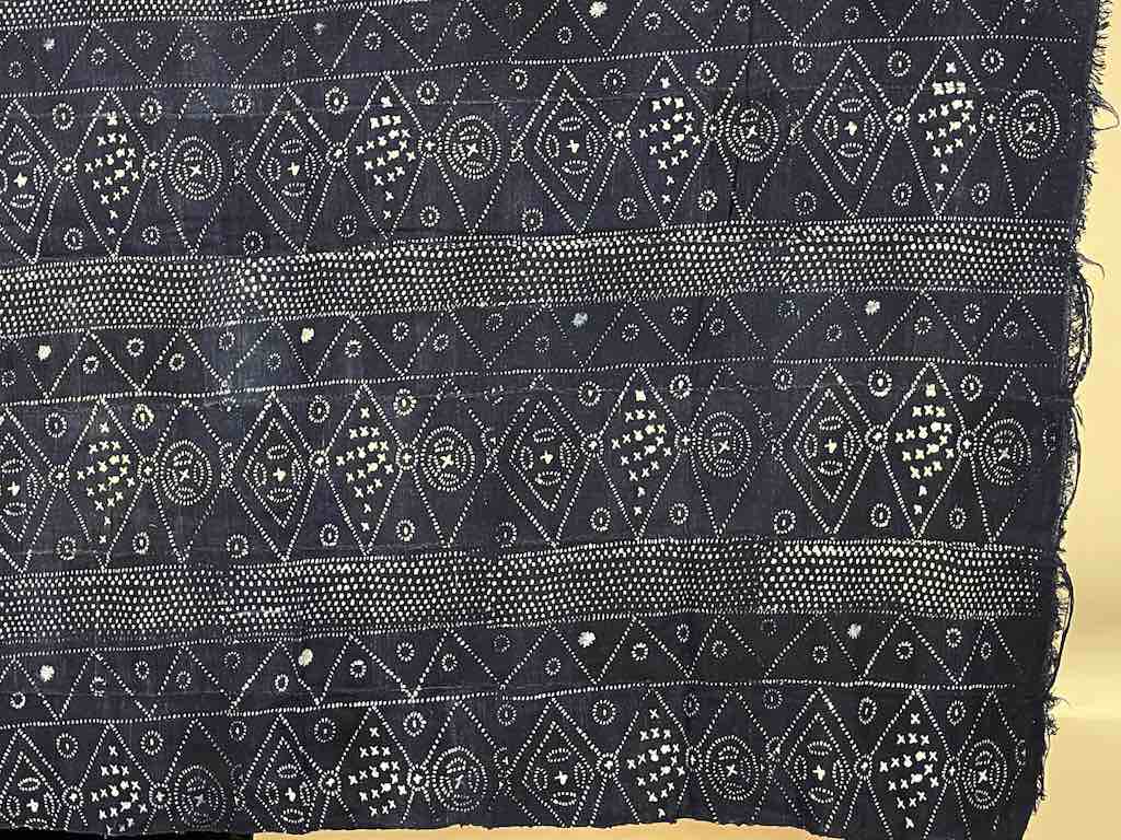 Vintage Fulani Indigo Textile "Wrapper" from Mali | 57 x 44"