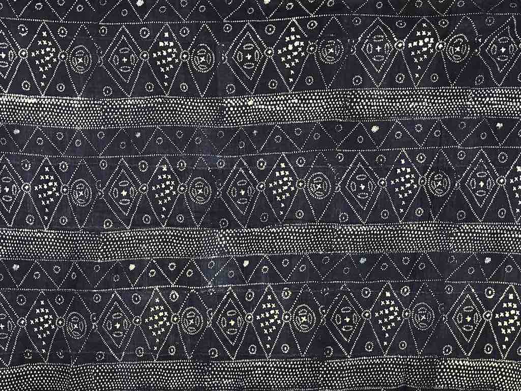 Vintage Fulani Indigo Textile "Wrapper" from Mali | 57 x 44"