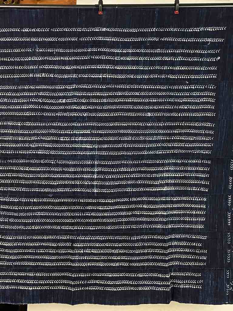 Vintage Fulani Indigo Textile "Wrapper" from Mali | 54 x 44"