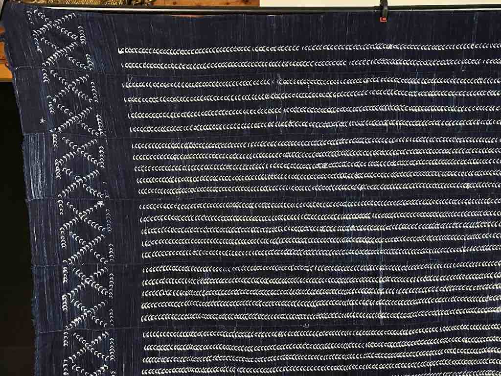 Vintage Fulani Indigo Textile "Wrapper" from Mali | 54 x 44"