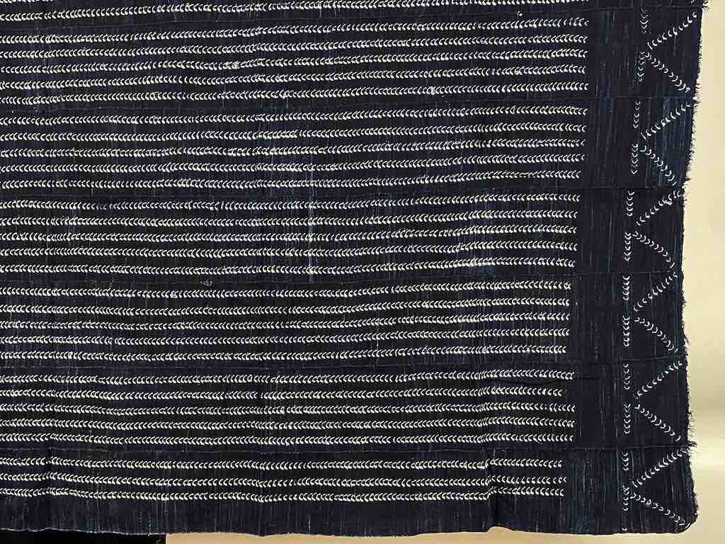Vintage Fulani Indigo Textile "Wrapper" from Mali | 54 x 44"