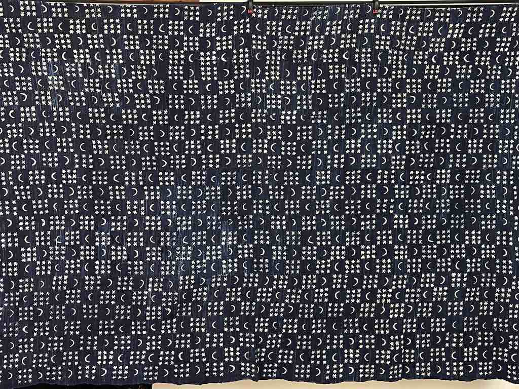 Vintage Fulani Indigo Textile "Wrapper" from Mali | 72 x 43"
