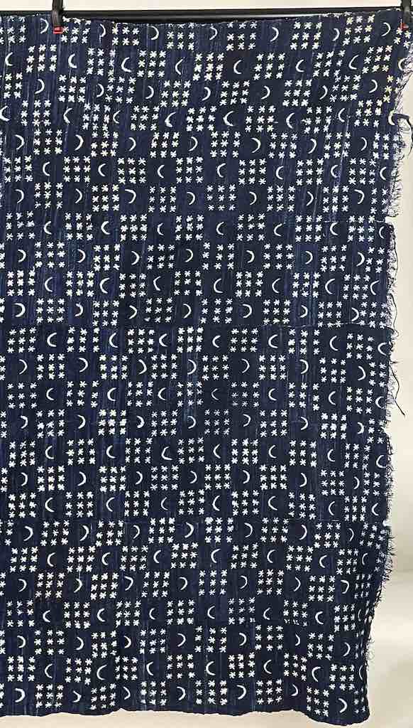 Vintage Fulani Indigo Textile "Wrapper" from Mali | 72 x 43"