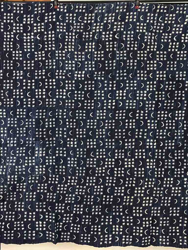 Vintage Fulani Indigo Textile "Wrapper" from Mali | 72 x 43"