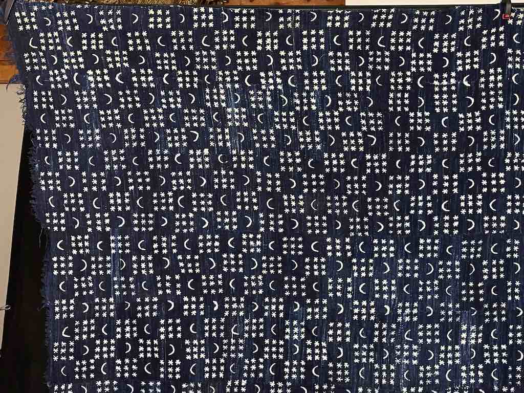 Vintage Fulani Indigo Textile "Wrapper" from Mali | 72 x 43"