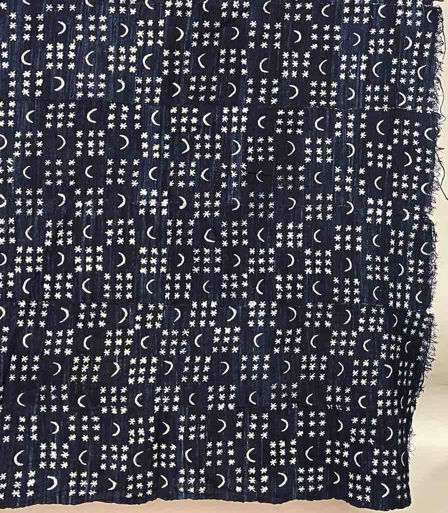 Vintage Fulani Indigo Textile "Wrapper" from Mali | 72 x 43"