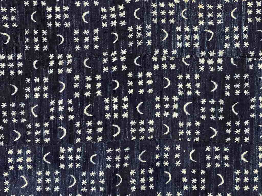 Vintage Fulani Indigo Textile "Wrapper" from Mali | 72 x 43"