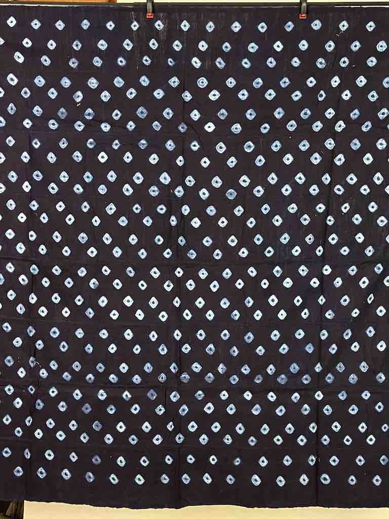 Vintage Fulani Indigo Textile "Wrapper" from Mali | 53 x 46"