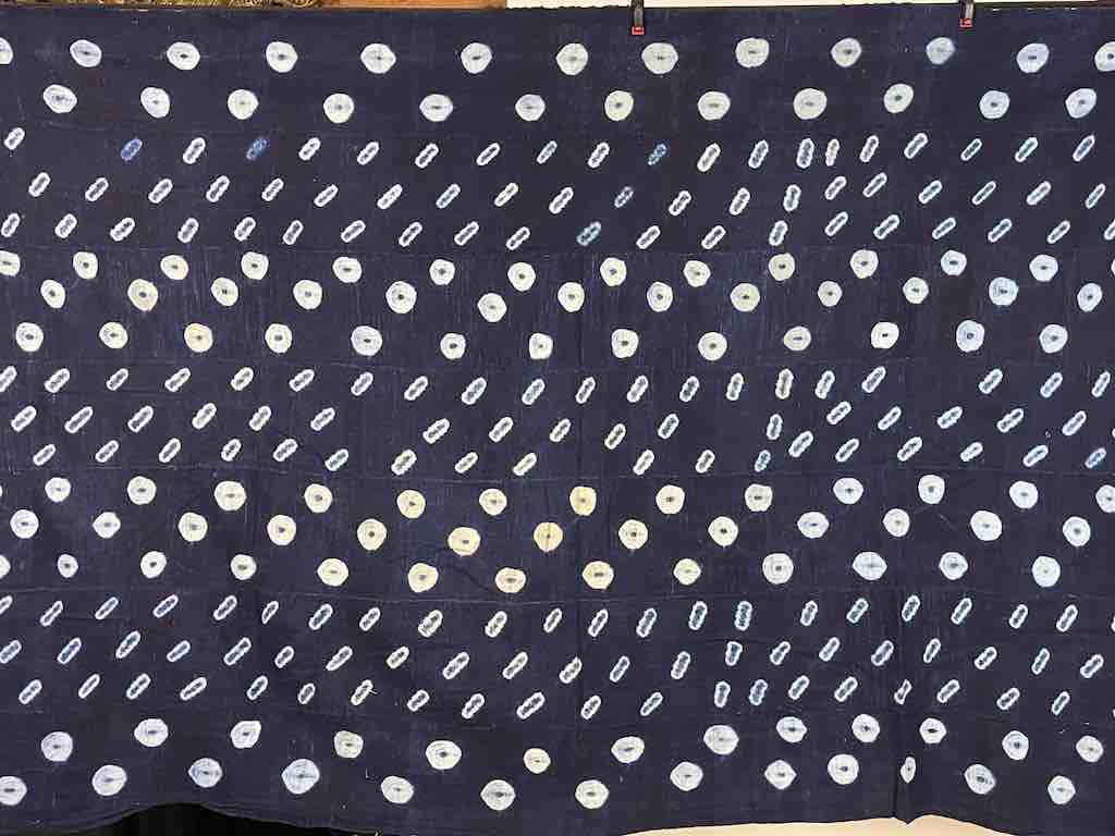 Vintage Fulani Indigo Textile "Wrapper" from Mali | 62 x 42"