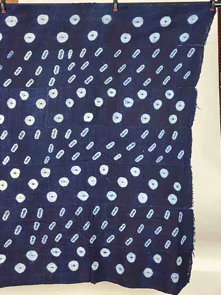 Vintage Fulani Indigo Textile "Wrapper" from Mali | 62 x 42"